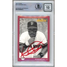 Kevin Mitchell San Francisco Giants Autograph 1991 Studio BAS BGS Auto 10 Slab - £102.25 GBP