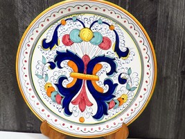 Deruta Italian Pottery 12&quot; Hand Painted Wall Plate Plaque Platter Charger - £34.81 GBP