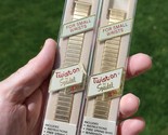 Vintage men&#39;s Speidel watch band lot x2 GOLD TONE Twist-on 30R MADE IN USA - £28.03 GBP