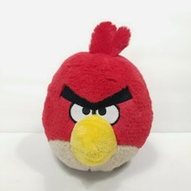 Angry Birds Red Bird Stuffed Animal Plush 7&quot; Commonwealth No Sound Toy  - £12.44 GBP