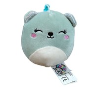 Squishmallow Bliss The Bear 3.5&quot; Keychain Clip On - $4.99