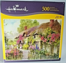 Hallmark Jigsaw Puzzle 500 Piece - Country Cottage 18&quot; x 24&quot; - £4.75 GBP