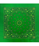 Carolina B22PAI-050004 Hav-A-Hank Paisley Bandana, Green/Yellow, 22 x 22... - $18.61 CAD