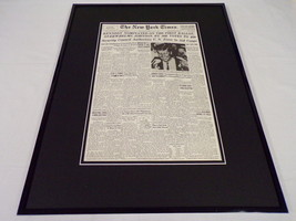 New York Times July 14 1960 Framed 16x20 Front Page Poster JFK Nominated  - £42.80 GBP