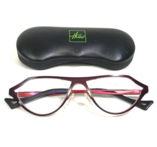 Theo Eyeglasses Frames Obsession 311 Matte Purple on Red Semi Rimmed 50-20-140 - £291.60 GBP