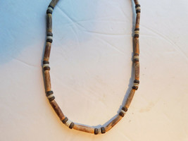 Buckle Wood Beaded Necklace 18&quot;L Pendant Mens / Women - £10.07 GBP