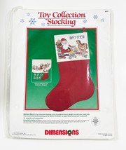 Toy Collection Stocking Cross Stitch Kit Quick Finish Barbara Mock Vintage 1989 - $19.34