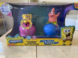 Spongebob &amp; Patrick 2PK Friction Powered Lights &amp; Sounds Jellyfish Racers - £23.73 GBP