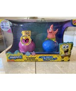 Spongebob &amp; Patrick 2PK Friction Powered Lights &amp; Sounds Jellyfish Racers - £23.34 GBP