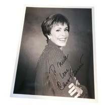 Carol Burnett Photo 8 x 10 B&amp;W Head Shot Signed 1990s Comedian - $59.35