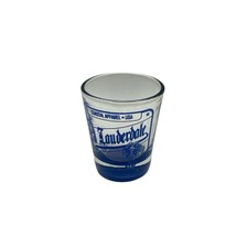 Vintage Souvenir Shot Glass Ft Lauderdale Florida Coastal Palm Tree - £7.19 GBP