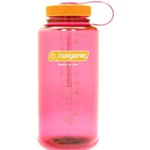 Nalgene Sustain 32oz Wide Mouth Bottle (Flamingo Pink) Recycled Reusable - £12.47 GBP