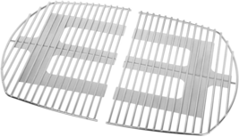Grill Cooking Grid Grates 2-Pack for Weber Q320 Q3000 Q3100 Q3200 7646 Solid Rod - £71.35 GBP