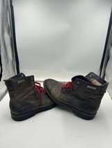 Vtg Harley Davidson Leather Hiking Motorcycle Boots Brown Full Lace Men’... - $74.24