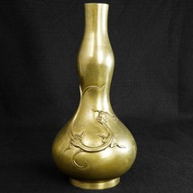 Japanese Bronze Dragon Vase Gourd Shaped Meiji Period - £360.16 GBP