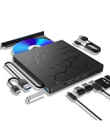 External Cd/Dvd Drive For Laptop, 7 In 1 Usb 3.0 Ultra-Slim Portable Dvd... - $41.99