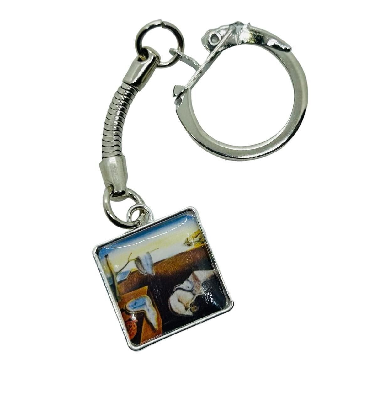 Unique SALVADOR DALI KEYRING keychain CLOCKS persistence of memory GIFT BAG - $7.52