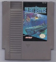 Vintage Nintendo Silent Service  Video Game NES Cartridge VHTF - $14.22