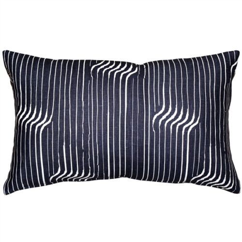 Primary image for Pillow Decor - Tuscany Linen Shockwave Blue Throw Pillow 12x20 (NB1-0017-01-92)