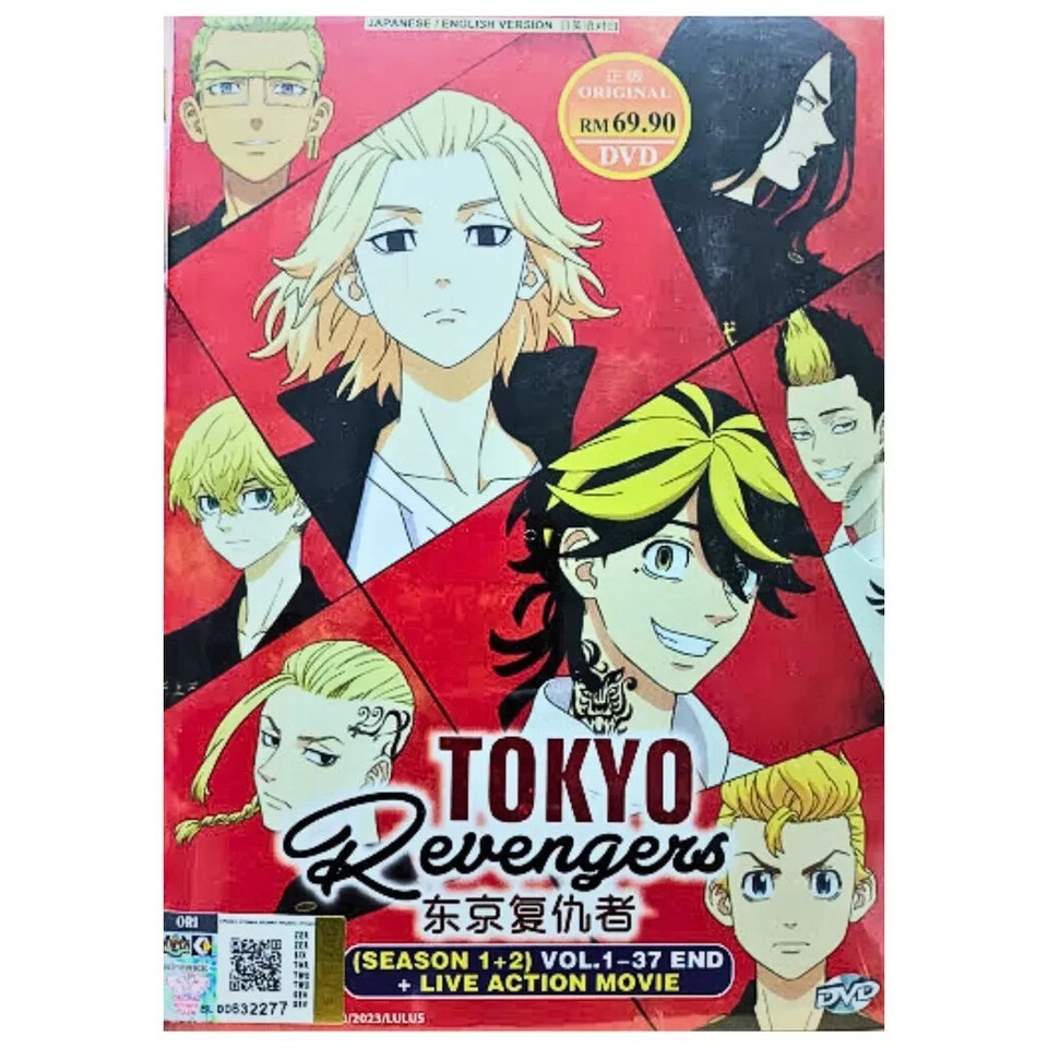 DVD Tokyo Revengers Season 1+2 Vol.1-37 END+Live Action Movie ENG DUB Al... - $39.50