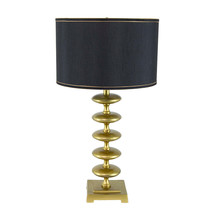 Gold And Black Premium Disc Table Lamp For Modern Homes - €212,03 EUR