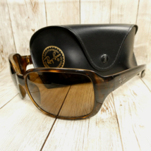 Ray-Ban Tortoise Brown Polarized Sunglasses w/Case RB4068 710/51 60-17-130 Italy - £44.27 GBP