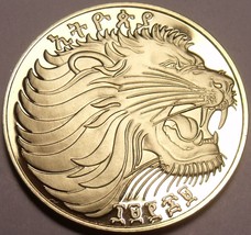 Selten Beweis Äthiopien EE-1969 Fm 5 Cent ~ Roaring Löwe ~ Prägung 12,00... - $17.06