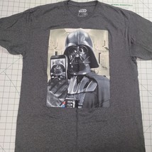 Star Wars Mens L T-shirt Vader Selfie Pre-owned Nice Graphics Barely Worn - £6.30 GBP