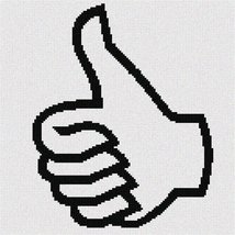 Pointseller Thumbs Up Needlepoint Canvas - £19.64 GBP+