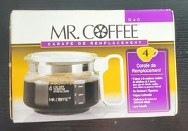 NEW SEALED Mr Coffee D40 Replacement Decanter Carafe Pot White 4 Cup NIP - £14.14 GBP