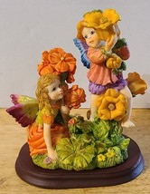 Fairy With Butterfly Wings Flower Girl Fantasy Figurine - £19.45 GBP