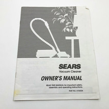 Sears Owner&#39;s Manual &amp; Parts List for Sears Vacuum Cleaner 116.2355490 - $7.91