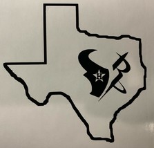 Houston Outline Texans Rockets Astros Texas Sticker Decal Car  Tumbler Outdoor - £3.17 GBP+