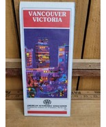 1989 AAA Vancouver Victoria Vintage Street Map  - $17.98 CAD