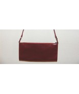 MONSAC SMALL RED SMOOTH LEATHER SHOULDER HANDBAG GUC - £21.59 GBP