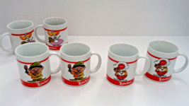 Loacker wafer cookies promo ceramic coffee mug set with character graphics - $74.25