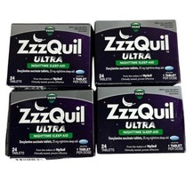 (4 Pack) VICKS ZzzQuil Ultra Nighttime Sleep-Aid 24 Tablets Ea. EXP 03/26 - $48.99