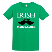 Irish I Had a Mustache Children&#39;s T-Shirt, St. Patricks Day Irish Shirt for Kids - £7.83 GBP