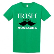 Irish I Had a Mustache Children&#39;s T-Shirt, St. Patricks Day Irish Shirt for Kids - £8.03 GBP