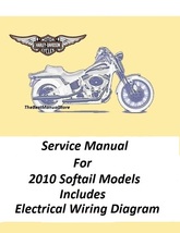2010 Harley Davidson Softail Models Service Manual - £18.75 GBP