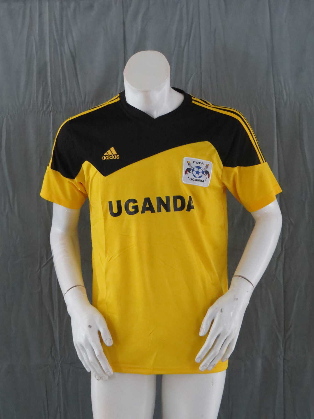 Team Uganda Soccer Jersey - 2016 Home Jersey by Adidas - Youth Extra Large  - £39.28 GBP