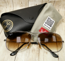 Ray-Ban Gunmetal Gray Aviator Sunglasses - Cockpit RB3362 004/51 59-14-135 - $94.99
