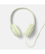 Heyday Wired On-Ear Headphones Lightweight Built-In Mic 3.5mm Jack Green - $18.90 CAD