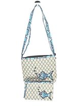 Vera Bradley 2 Pc Bundle Crossbody Bag Beach + Wristlet  Matching  MFG $108 - £24.75 GBP