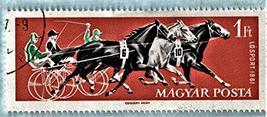 Used Hungary Postage Stamp (1961) Three Trotters - Scott # 1409 - £6.22 GBP