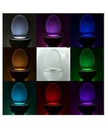 Fast Shipping! 8 Color LED Bathroom Motion Activated Sensor Toilet Night... - €8,52 EUR