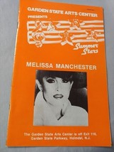 Melissa Manchester Garden State Arts Center NJ May 31 1983 Concert progr... - £6.16 GBP