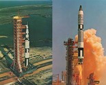 4 NASA Giant Postcards Kennedy Space Gemini Titan Atlas Mercury Apollo S... - $17.82