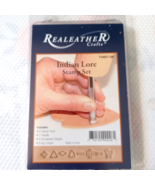 Realeather Crafts Leathercraft Indian Lore Leather Stamp Set T4907 8 Stamps - $13.50 CAD