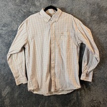 Cinch Button Up Shirt Mens Large Plaid Check Western White Label Longsleeve Logo - £11.10 GBP